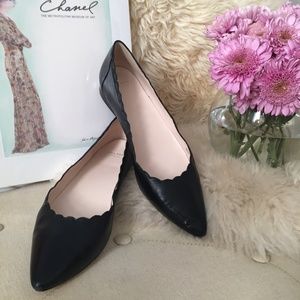 Cole Haan Alice Scalloped Pointed Toe Flats
